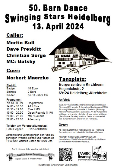 Barn Dance Flyer 2024